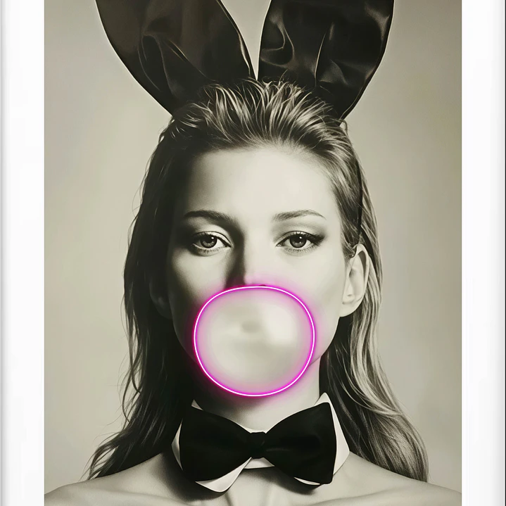 Quadro decorativo mulher bubble 2