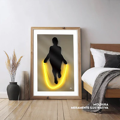 Quadro decorativo saltar à corda
