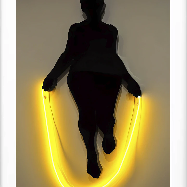 Quadro decorativo saltar à corda 2