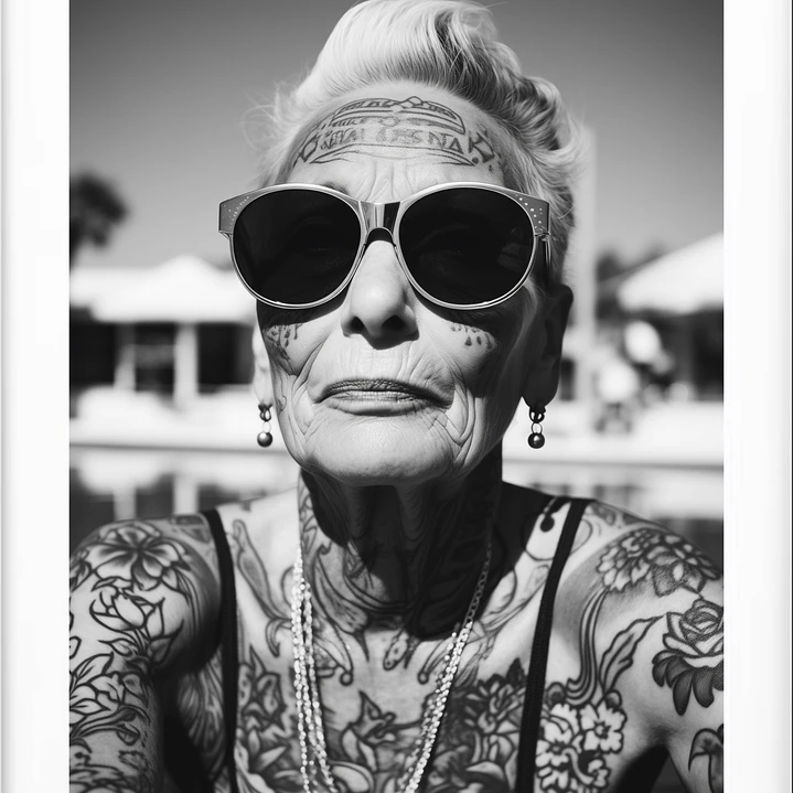 Quadro decorativo old woman 2