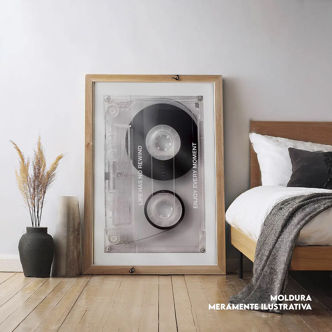 Quadro decorativo cassete 1