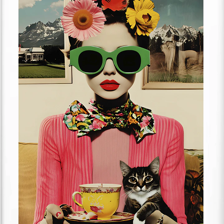 Quadro decorativo women cat 2