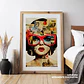 Quadro decorativo mulher óculos - thumbnail 1