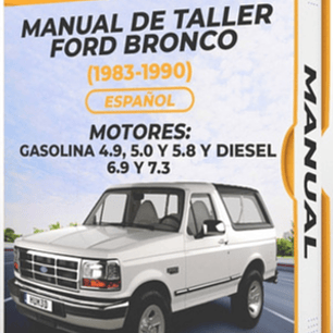 Wiring diagrams  Ford Bronco (1983, 1984, 1985, 1986, 1987, 1988, 1989, 1990) GASOLINA 4.9, 5.0 y 5.8 y diesel 6.9 y 7.3