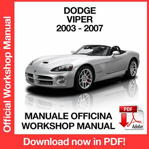 Workshop Manual Dodge Viper ZB (2003, 2004, 2005, 2006, 2007) (EN)