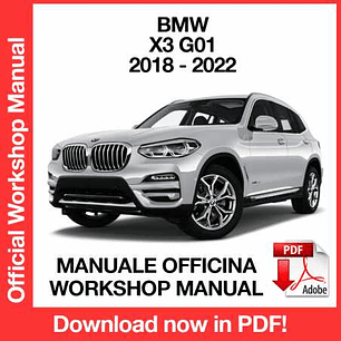 Workshop Manual BMW X3 G01 (2018, 2019, 2020, 2021, 2022) (EN)