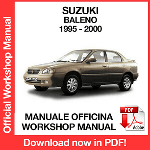 Workshop Manual Suzuki Baleno (1995, 1996, 1997, 1998, 1999, 2000) (EN)