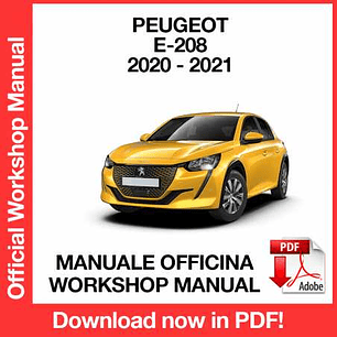 Workshop Manual Peugeot e-208 (2020-2021) (ITA)