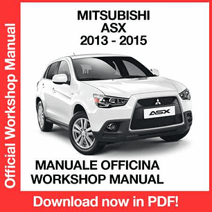 Workshop Manual Mitsubishi ASX Outlander Sport (2013, 2014, 2015) (EN)