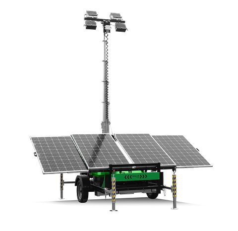 Torre de Iluminación SOLAR Led 4 paneles