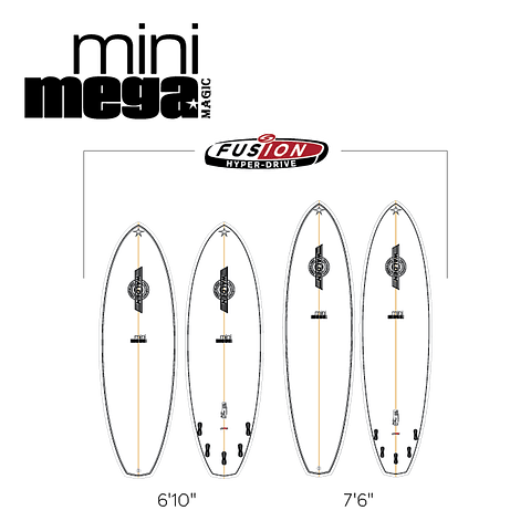Mini Magic 2 | Fusion | Walden Surfboards | Super High Volume