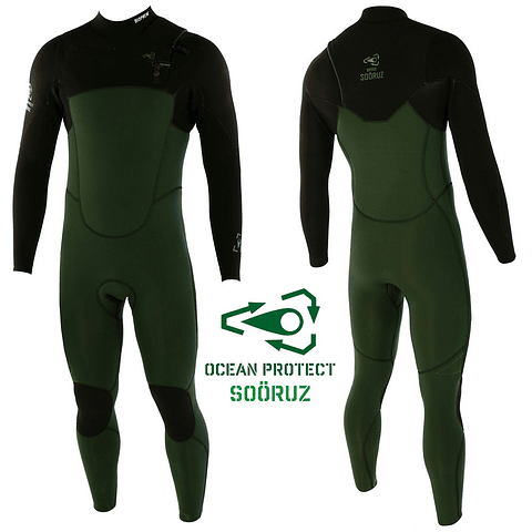 SOORÜZ GREENLINE 3/2MM CHEST-ZIP