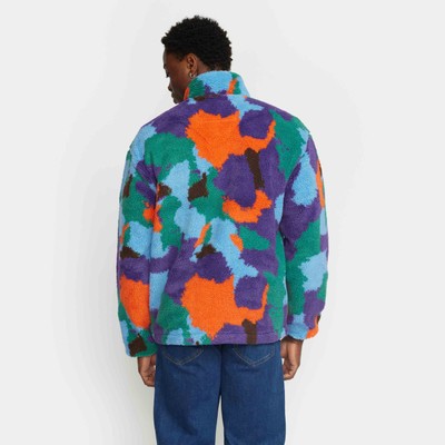 REVOLUTION Printed Teddy Jacket / 7018 - Purple
