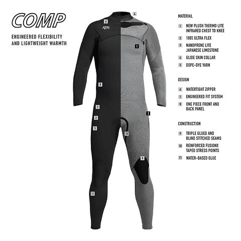 XCEL Men's Comp Full Wetsuit 5/4mm