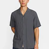 Short-sleeved Cuban Shirt / 3927 - Darkgrey