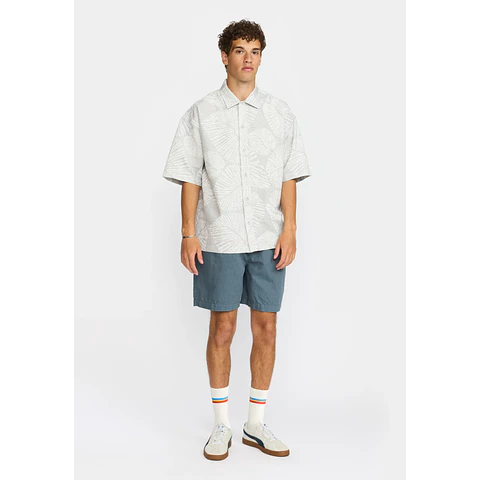 Oversize Short-sleeved Shirt / 3240 - Grey