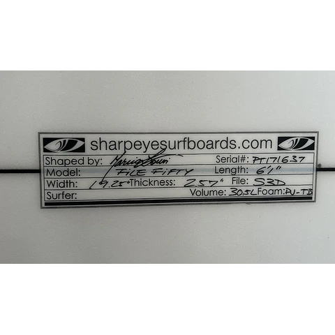 Sharpeye File Fifty
