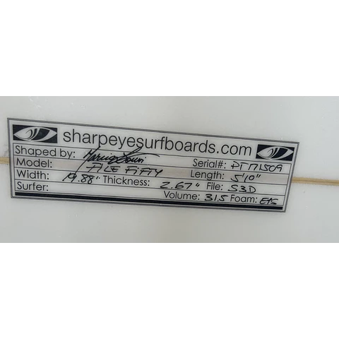 Sharpeye File Fifty