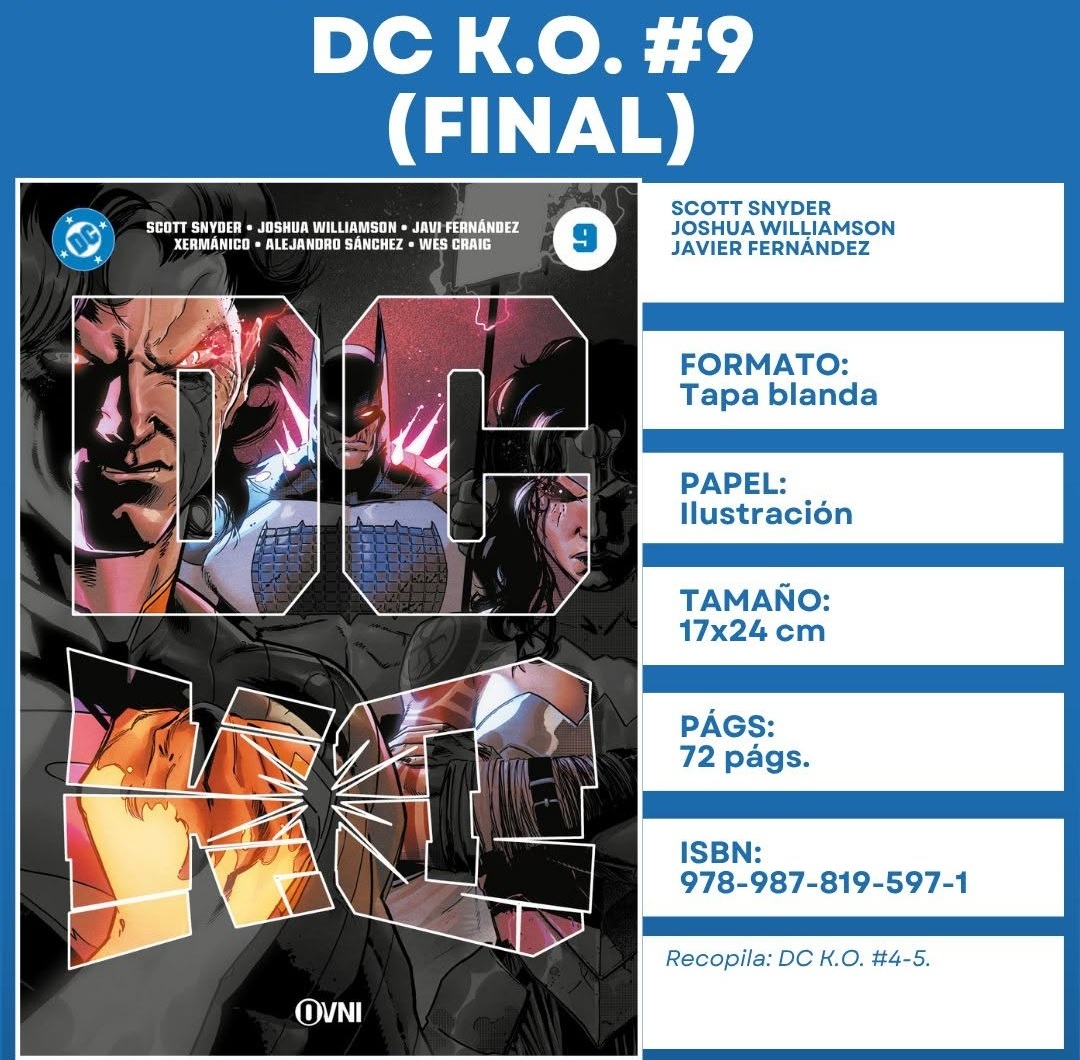 DC K.O. PACK (1-9 + ESPECIAL BOSS BATTLE) - OVNI PRESS 3