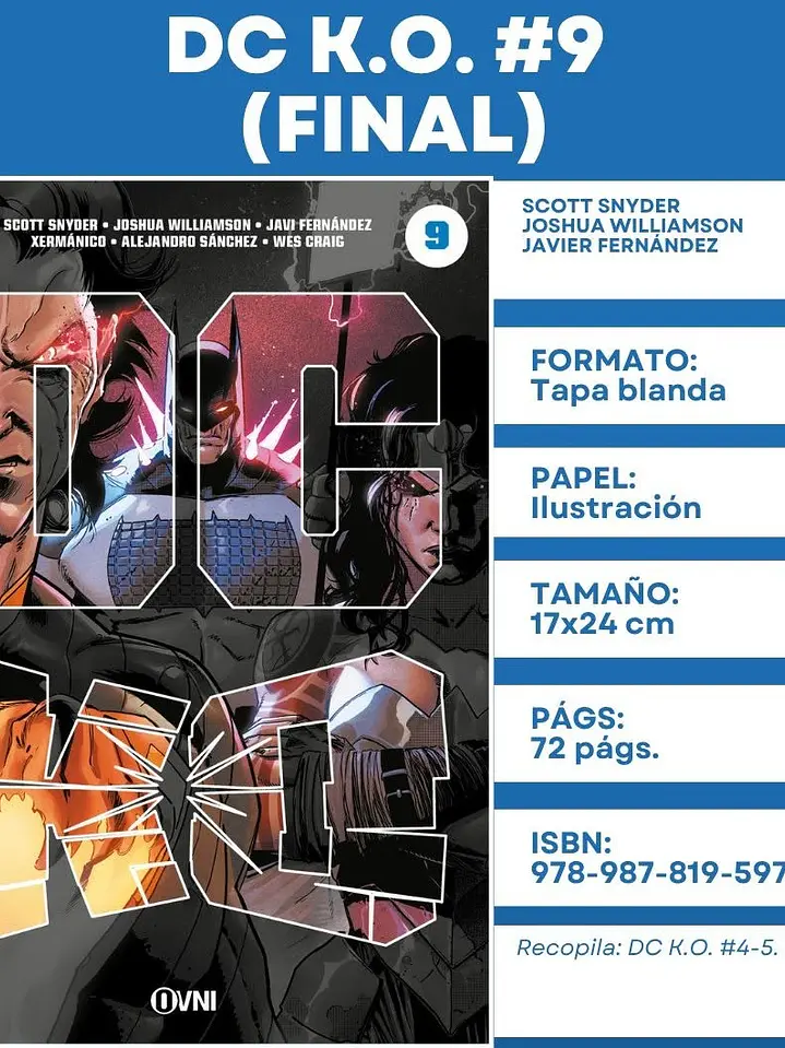 DC K.O. PACK (1-9 + ESPECIAL BOSS BATTLE) - OVNI PRESS 3