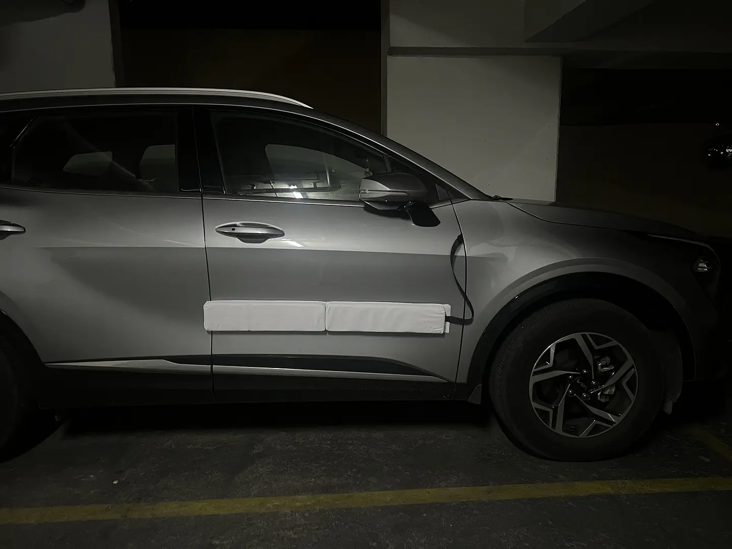 Protector Antiportazos Magnético Blanco para Autos 5