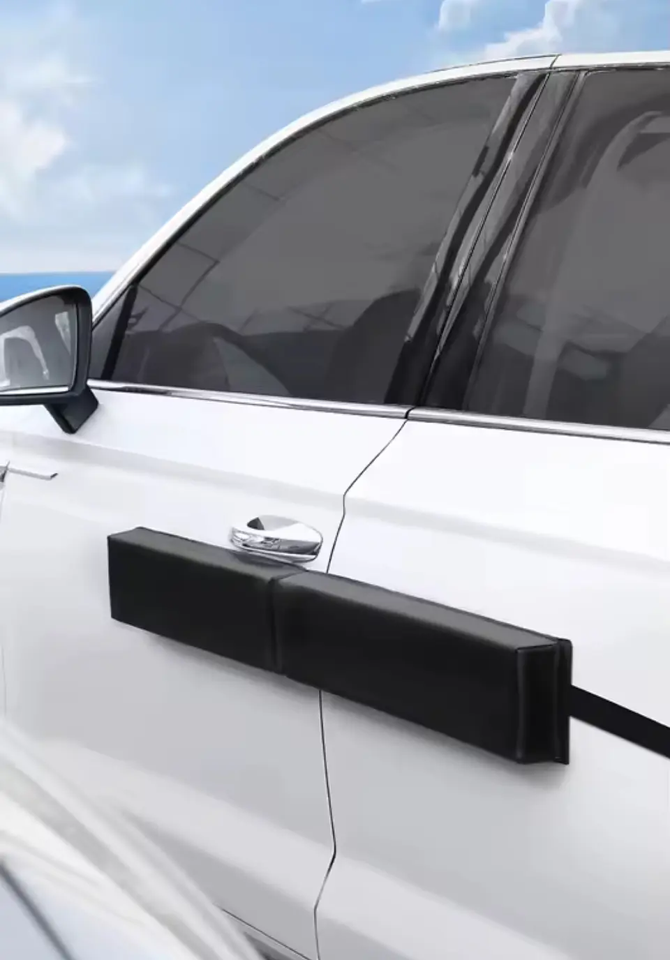 Protector Antiportazos Magnético Negro para Autos 1
