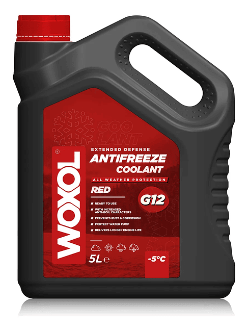 WOXOL ANTIFREZEE & COOLANT G12 RED (-5 C) 1