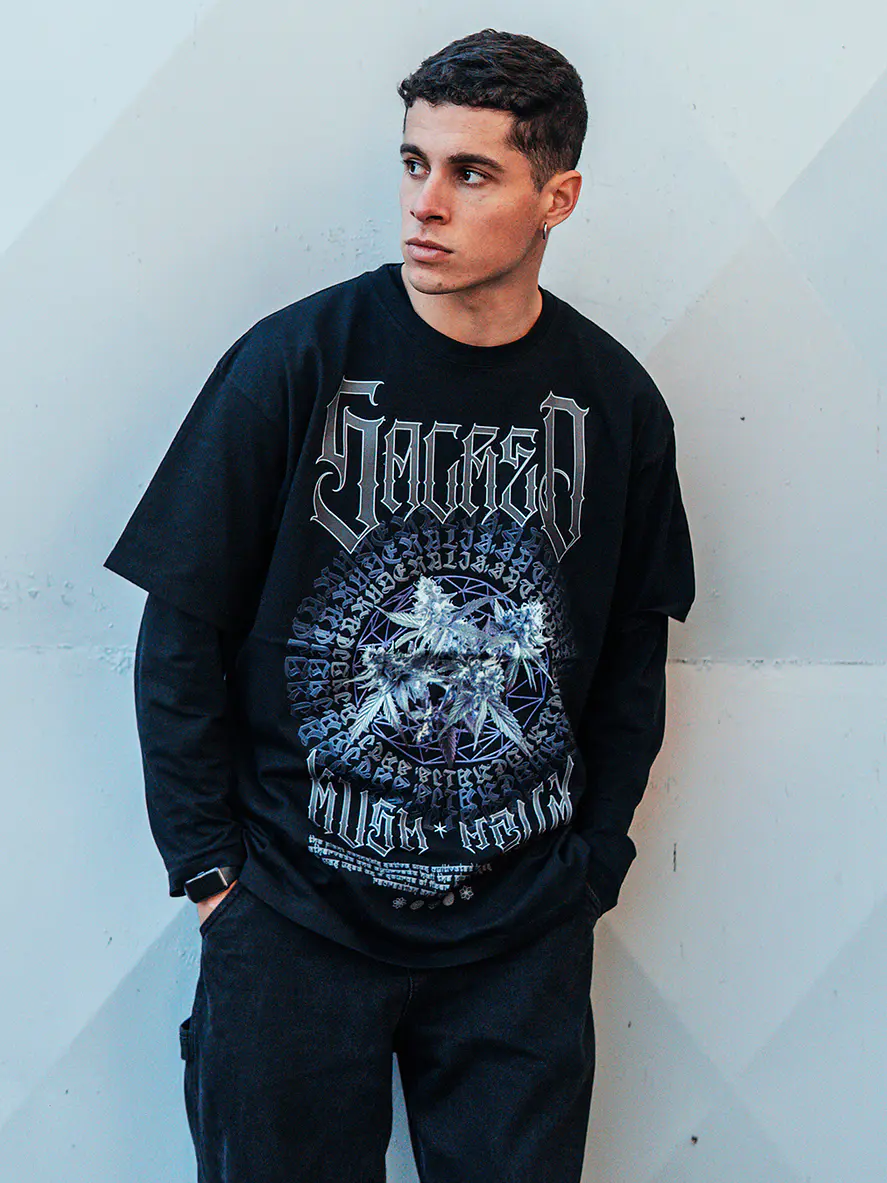 POLERA OVERSIZE SACRED KUSH 3
