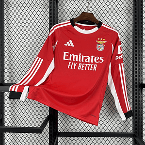 Camisola Benfica 2025/26 Home Manga Comprida - S ao 4XL