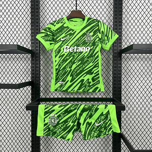 Kit Infantil Sporting CP 2025/26 Guarda Redes - 2 aos 13 Anos