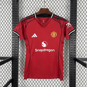 Camisola Feminina Manchester United 2025/26 Home - Versão Adepto - S ao 2XL