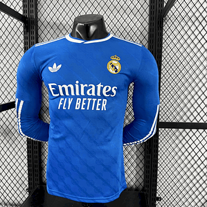 Camisola Real Madrid 2025/26 3ª Mangas Compridas - Versão Jogador - S ao 2XL 