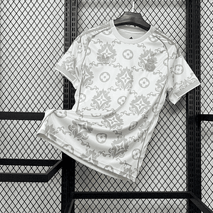 Camisola Real Madrid 2025/26 Louis Vuitton Joint Edition Cinzenta - Versão Adepto - S ao 2XL