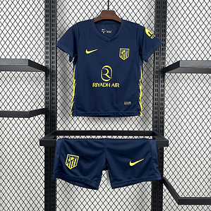 Kit Infantil Atletico Madrid 2025/26 Away (Camisola + Calções) - 3 aos 13 Anos