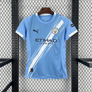 Camisola Feminina Manchester City 2025/26 Home Jersey - Versão Adepto - S ao 2XL