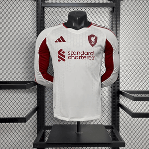 Camisola Liverpool 2025/26 Away Mangas Compridas - Versão Jogador - S ao 2XL