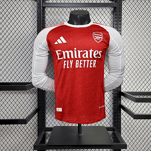 Camisola Arsenal 2025/26 Home Mangas Compridas - Versão Jogador - S ao 2XL