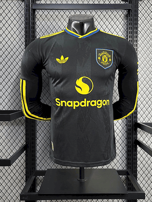 Manchester United 2025/26 Third Long Sleeve Jersey - Player Version - S to 2XL