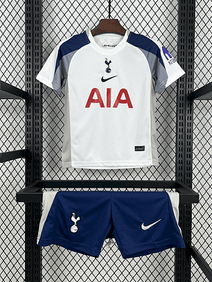 Kit Infantil Tottenham Hotspur 2025/26 Home (Camisola + Calções) 