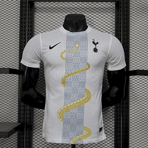 Camisola Tottenham Hotspur 2025/26 White Gold Snake Edition Jersey - Versão Jogador - S ao 2XL
