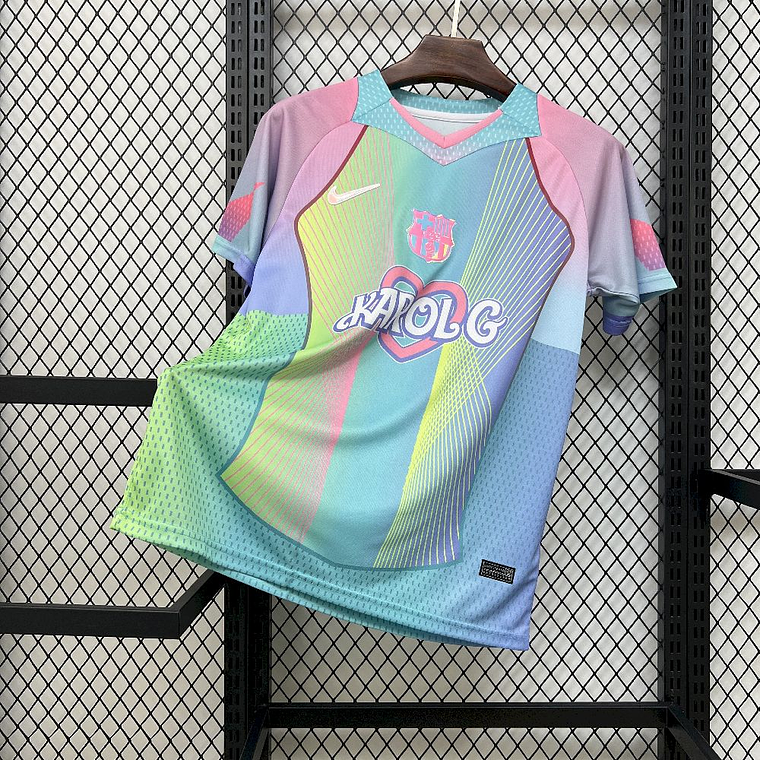 Camisola Barcelona 2025/26 Karol G Jersey - Versão Adepto - S ao 2XL 2