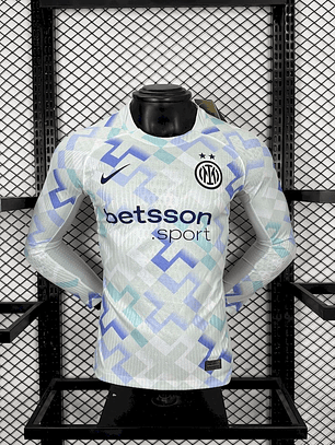 Inter Milan 2025/26 Away Long Sleeve Jersey - Player Version - S to 2XL