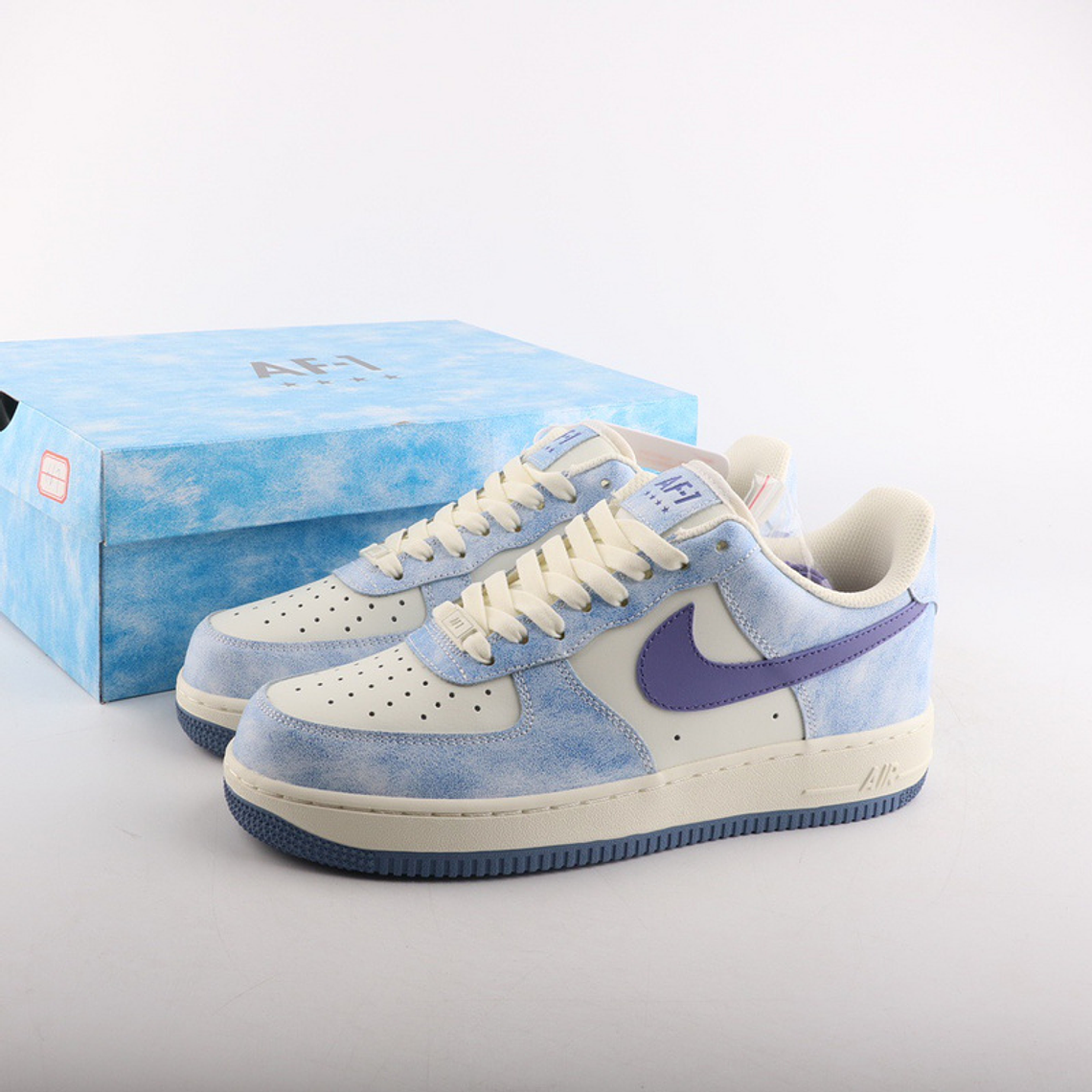 Air Force 1 Special Sneakers - Blue and White - Size 36 to 45 1