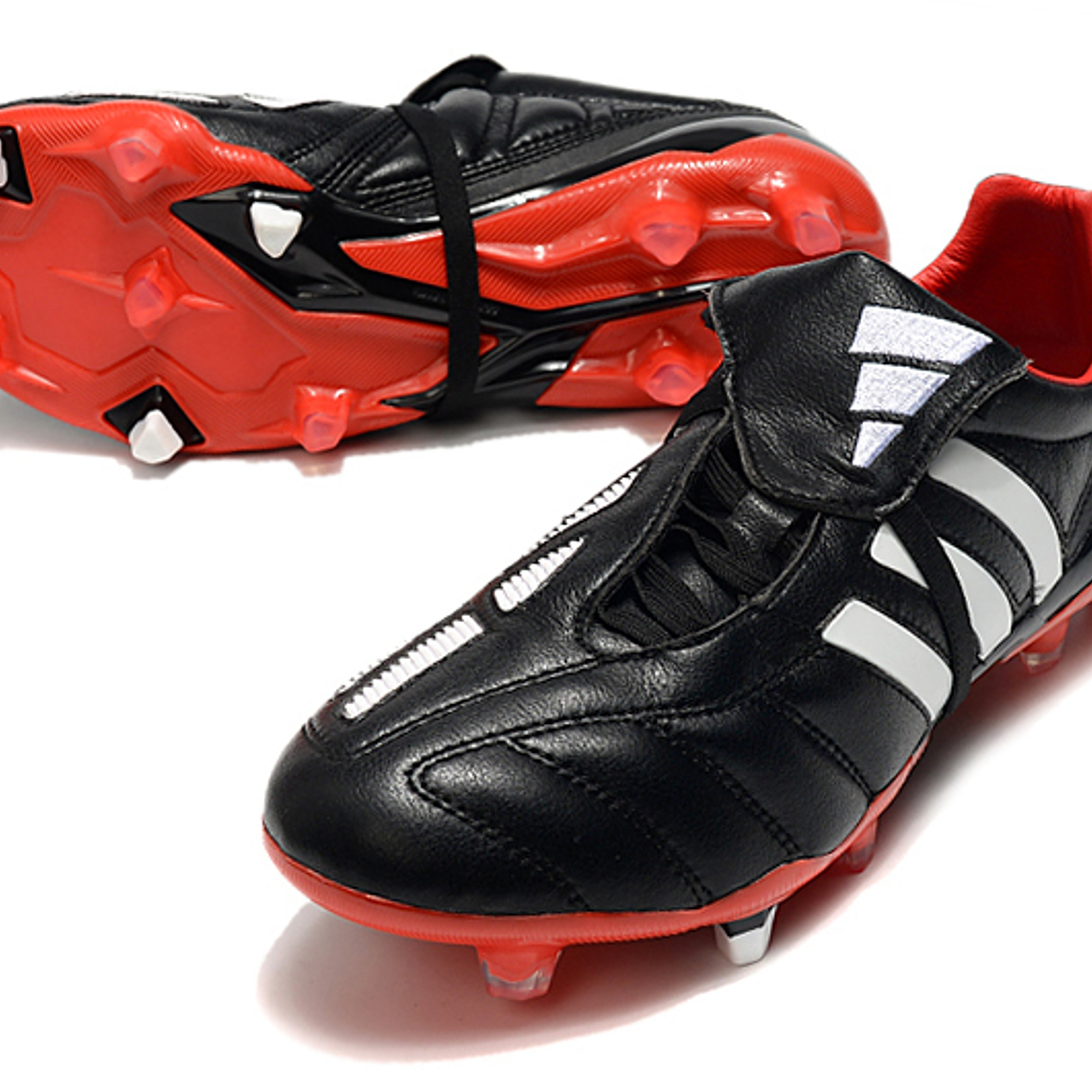 Chuteiras Adidas Predator Mania FG - Preto e Vermelho (39 ao 45) 1