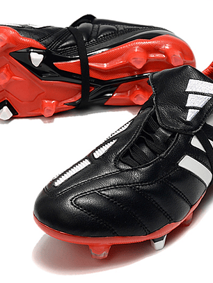 Chuteiras Adidas Predator Mania FG - Preto e Vermelho (39 ao 45)