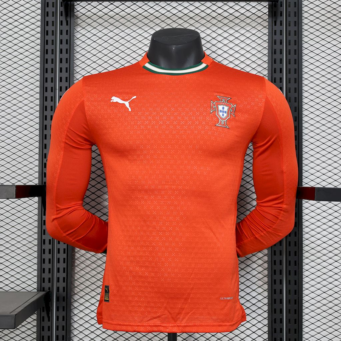 Portugal 2025/26 Home Long Sleeve Jersey - Player Version - Sizes S to 2XL 1