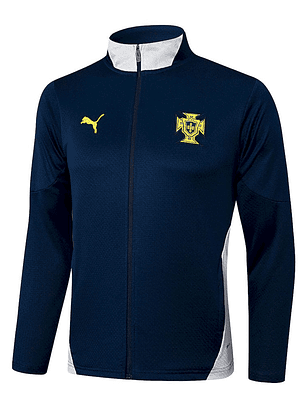 Casaco de Fato Treino Portugal 2025 Track Top - S ao 2XL - Azul