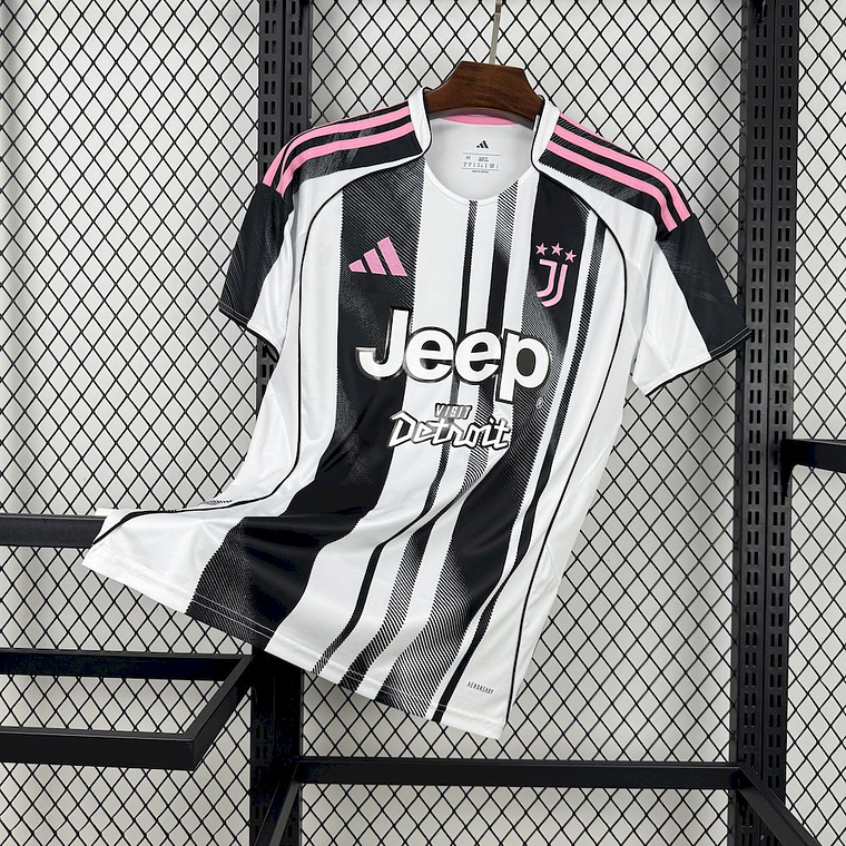Juventus 2025/26 Home Jersey with New Sponsors - Fan Version - Sizes S to 4XL 1