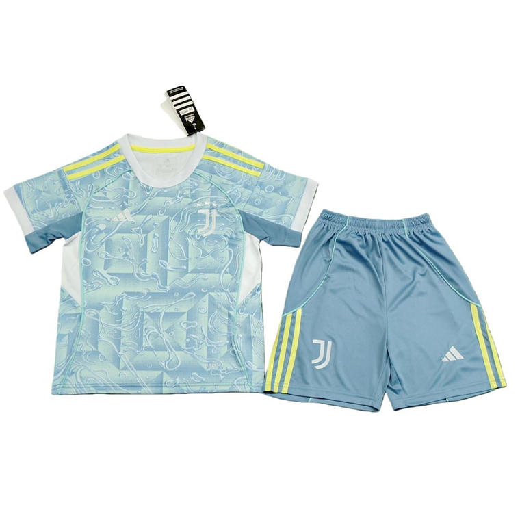 Kit Infantil Juventus 2025/26 Away (Camisola + Calções)   3