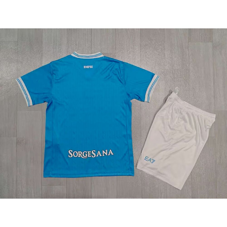 Kit Infantil Napoli 2025/26 Home (Camisola + Calções) 2